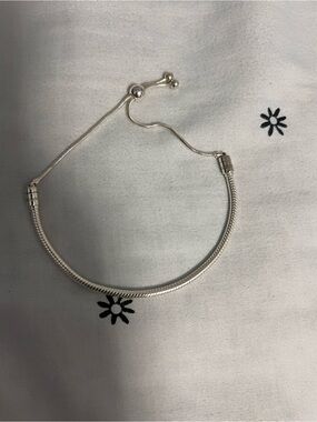 Pandora Sterling Silver Adjustable Snake Chain Bracelet